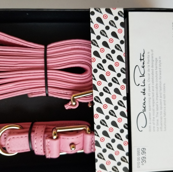 Oscar de la Renta dog collar and leash set new - Picture 12 of 13